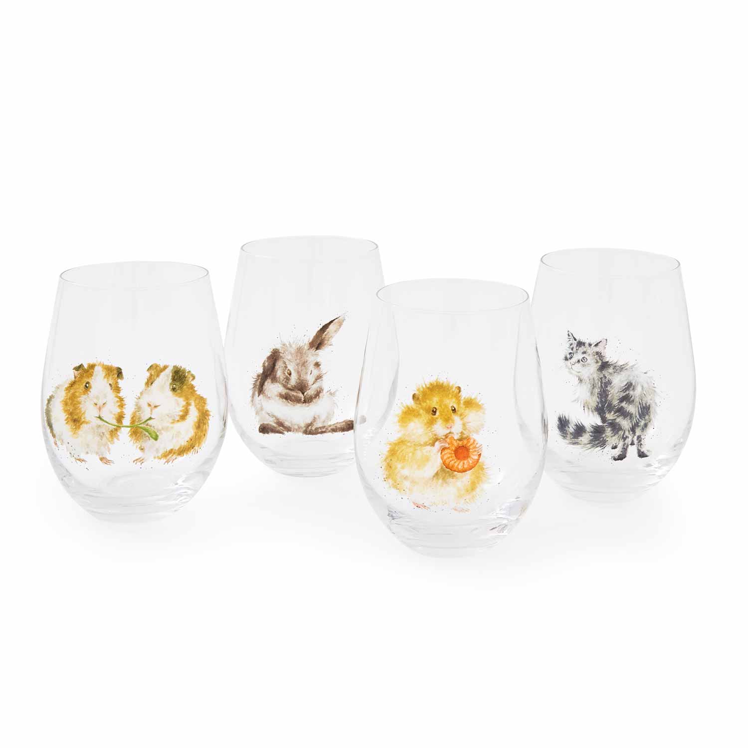 Wrendale Designs Set of 4 Animal Tumblers image number null